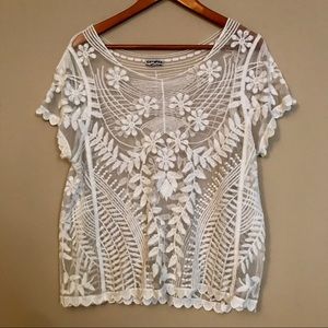 SALE Express Floral White Top